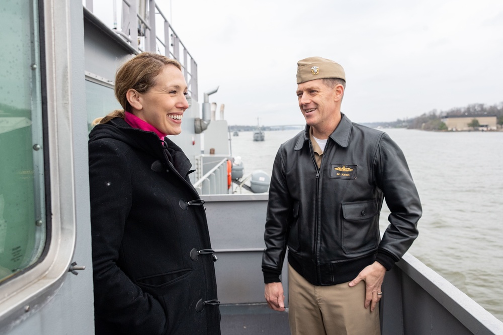 The Honorable Meredith Berger visits the U.S. Naval Academy