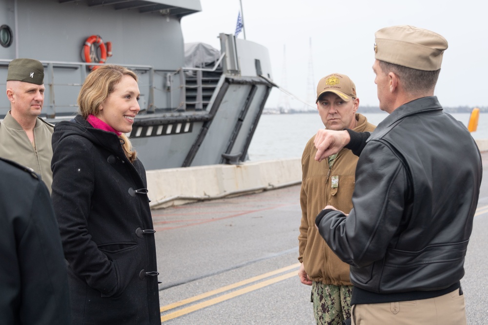 The Honorable Meredith Berger visits the U.S. Naval Academy