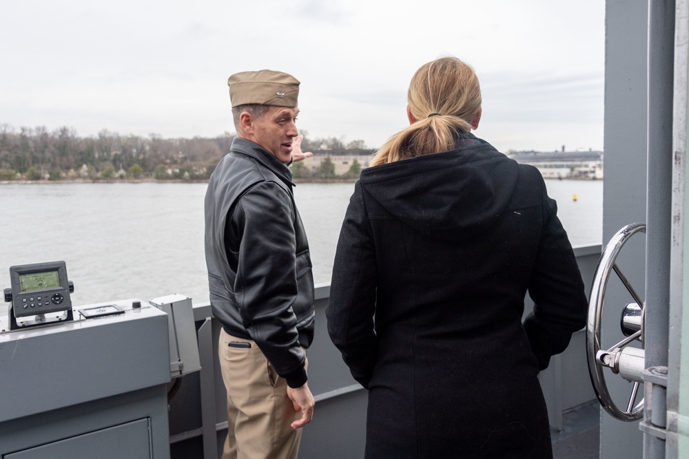 The Honorable Meredith Berger visits the U.S. Naval Academy