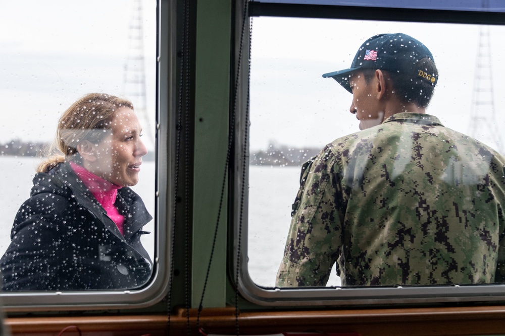 The Honorable Meredith Berger visits the U.S. Naval Academy