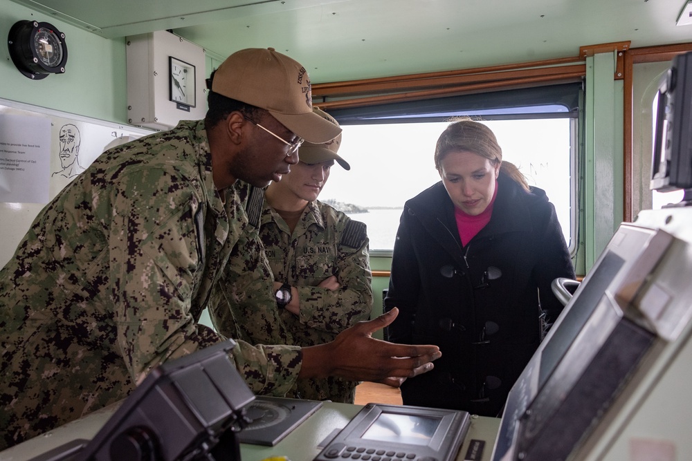 The Honorable Meredith Berger visits the U.S. Naval Academy