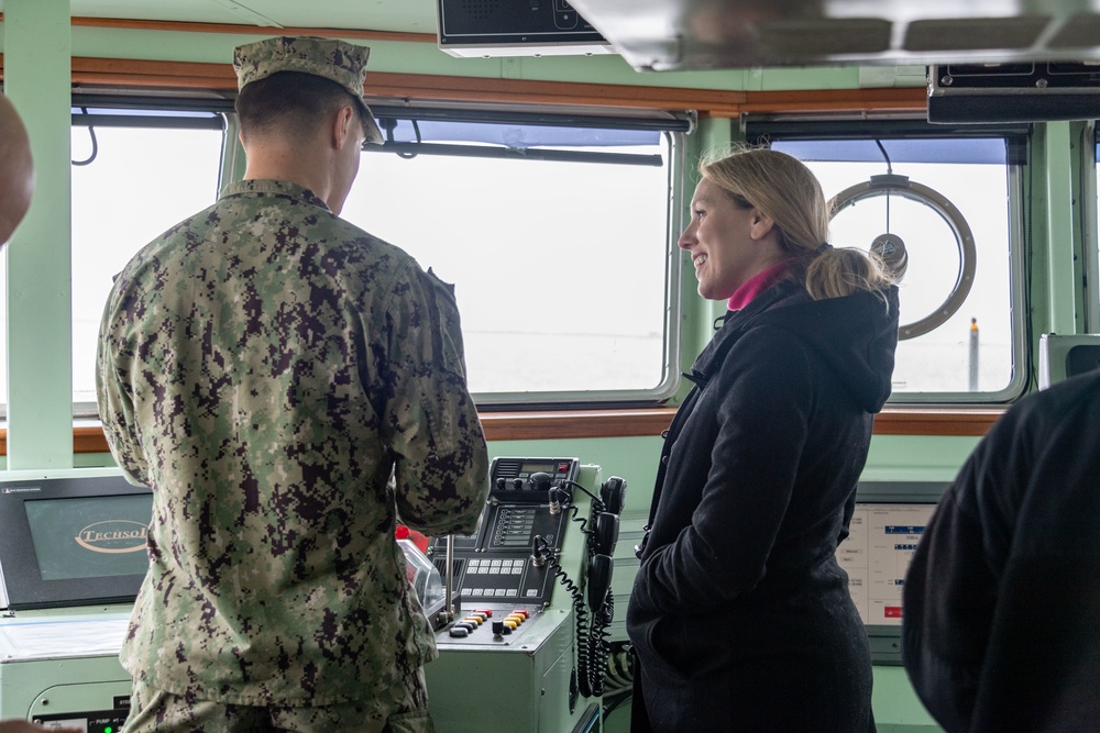 The Honorable Meredith Berger visits the U.S. Naval Academy