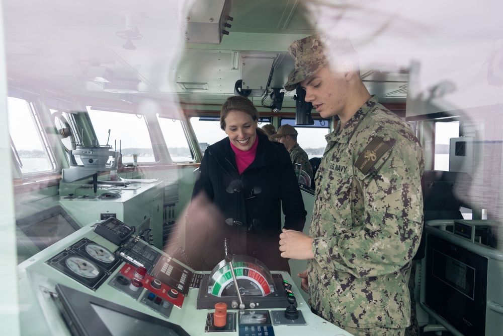 The Honorable Meredith Berger visits the U.S. Naval Academy