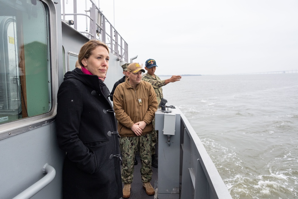 The Honorable Meredith Berger visits the U.S. Naval Academy