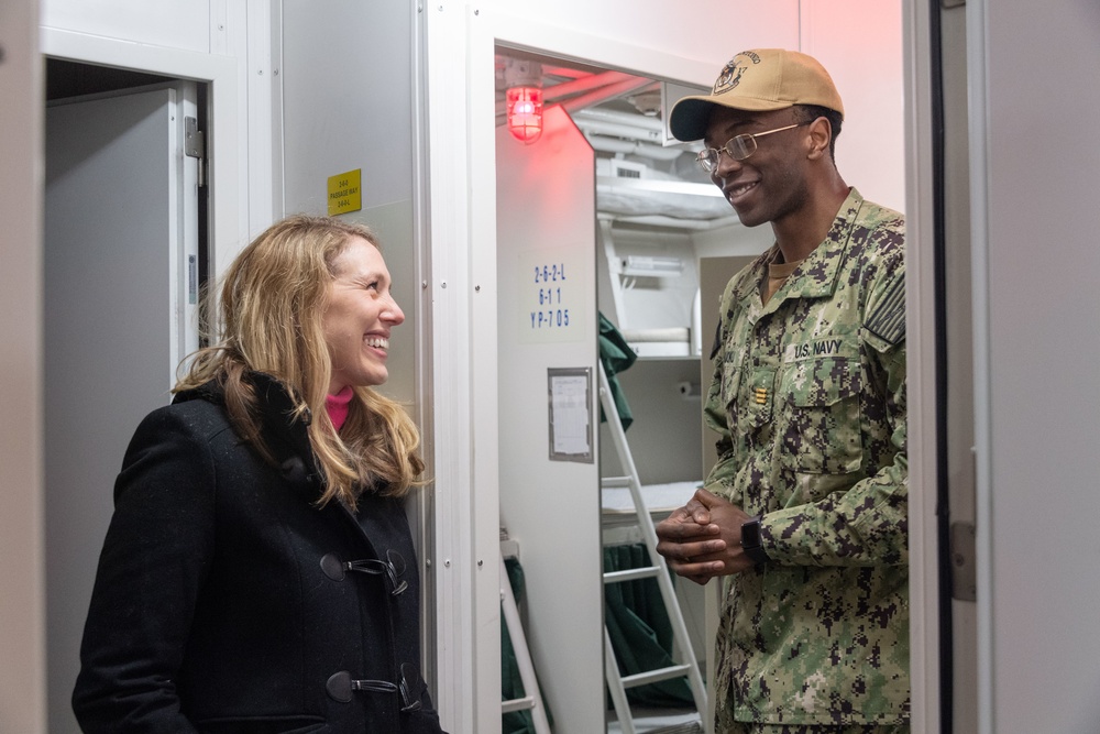 The Honorable Meredith Berger visits the U.S. Naval Academy