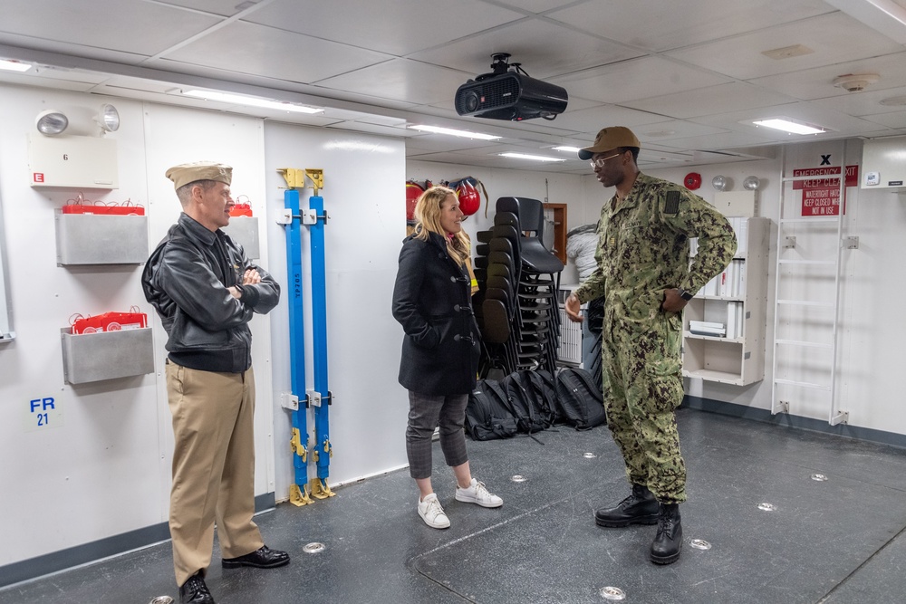 The Honorable Meredith Berger visits the U.S. Naval Academy