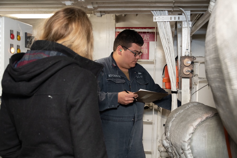 The Honorable Meredith Berger visits the U.S. Naval Academy