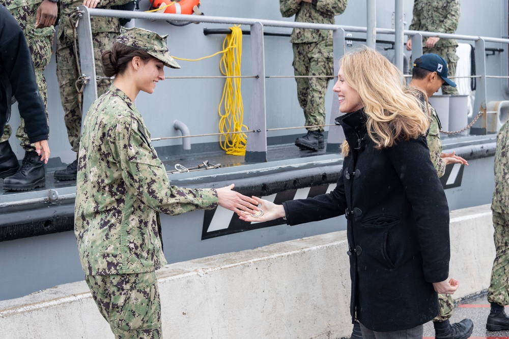 The Honorable Meredith Berger visits the U.S. Naval Academy