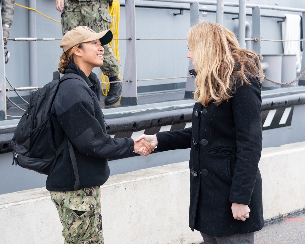 The Honorable Meredith Berger visits the U.S. Naval Academy