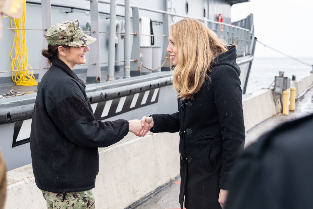 The Honorable Meredith Berger visits the U.S. Naval Academy