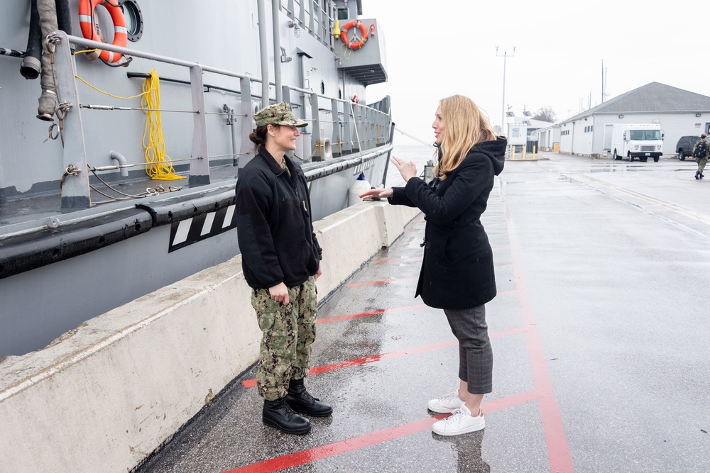 The Honorable Meredith Berger visits the U.S. Naval Academy