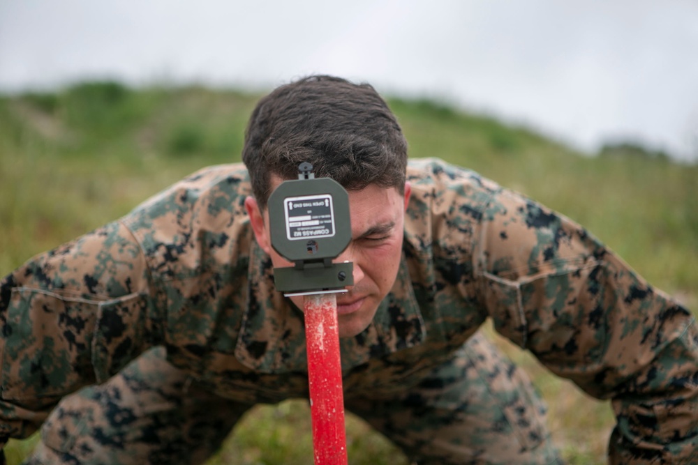 Marines of Combat Skills Training School Participate in a Live-Fire Mortar Range