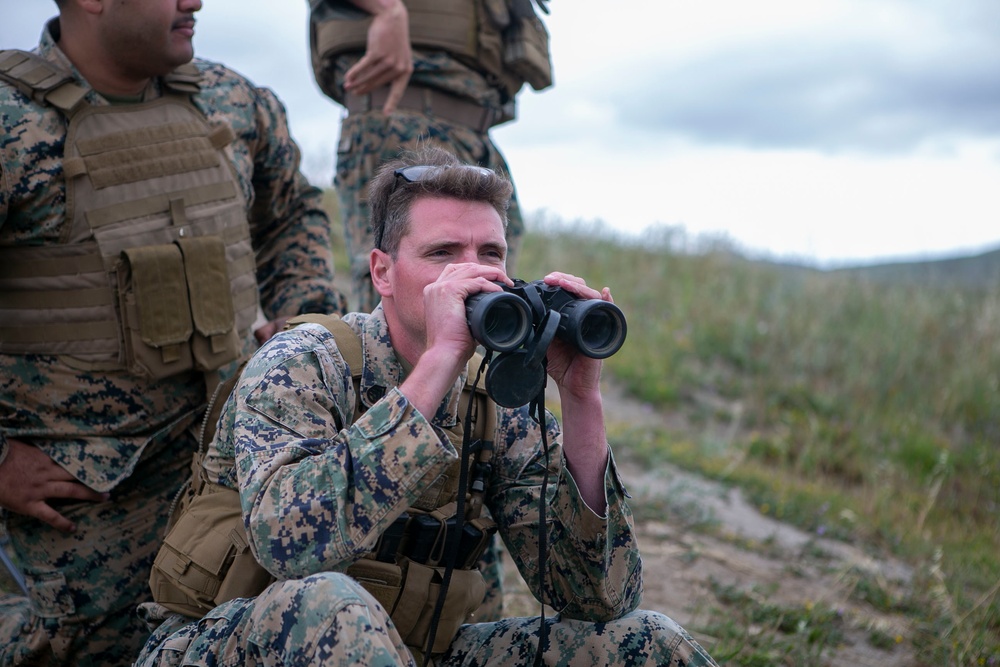 Marines of Combat Skills Training School Participate in a Live-Fire Mortar Range