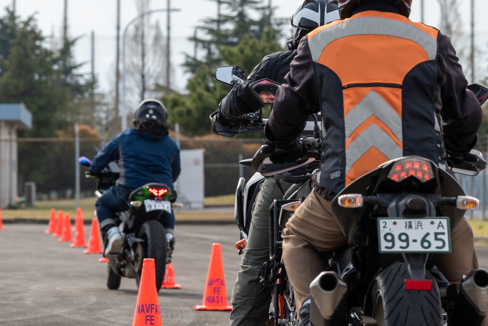 Yamato Police Department Motorcycle Training Event Onboard NAF Atsugi