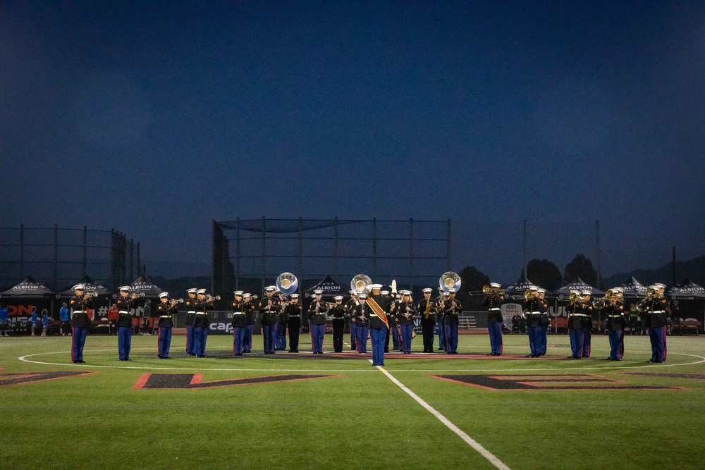 Marines participate in the Lamar Hunt U.S. Open Cup