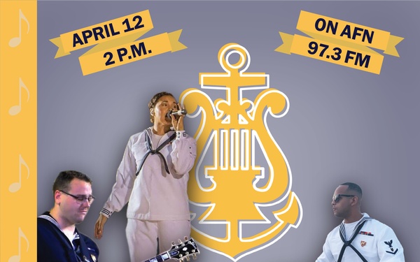 Diplomats from U.S. Naval Forces Europe and Africa Band on AFN The Eagle