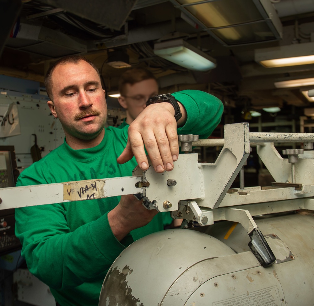 The Harry S. Truman Carrier Strike Group is on a scheduled deployment in the U.S. Sixth Fleet area of operations in support of naval operations to maintain maritime stability and security.