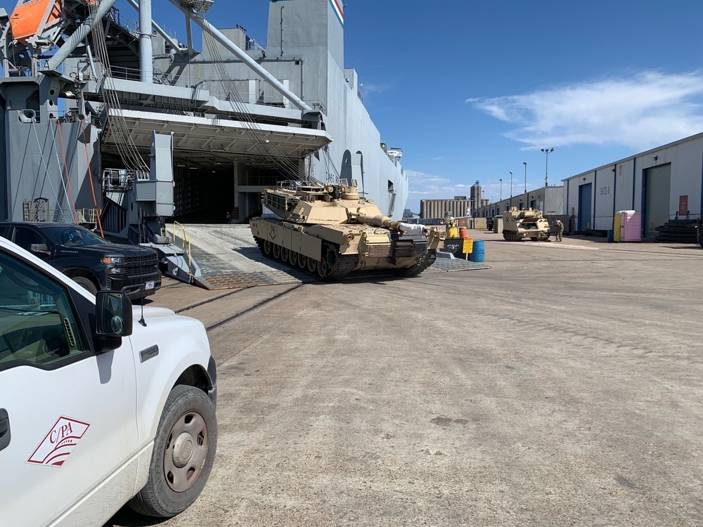 MSC Activates Motor Vessel to Load Critical Army Cargo in Beaumont, Embarks TACADs to Oversee the Voyage to Europe