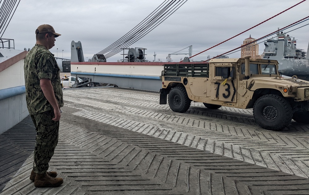 MSC Activates Motor Vessel to Load Critical Army Cargo in Beaumont, Embarks TACADs to Oversee the Voyage to Europe