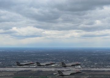 T-38 Talon flies training mission with F-35 Lightning II during Exercise Agile Tiger