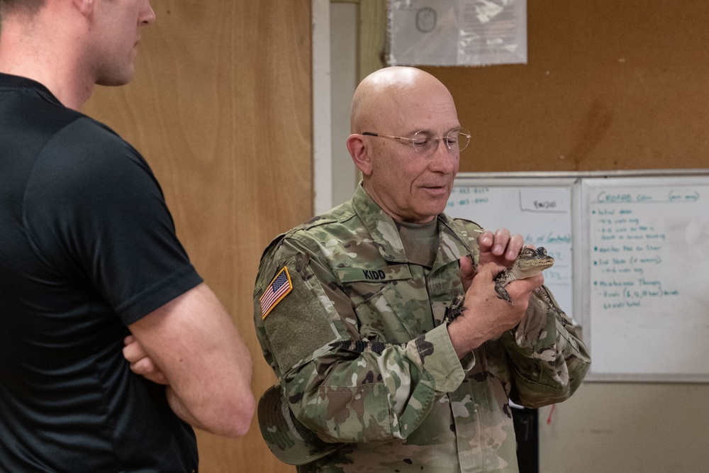 Retired Ranger Training Battalion Commander Visits Camp Rudder