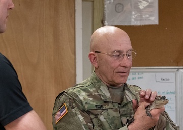 Retired Ranger Training Battalion Commander Visits Camp Rudder
