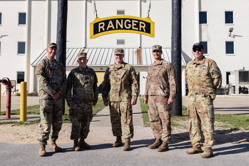 Retired Ranger Training Battalion Commander Visits Camp Rudder