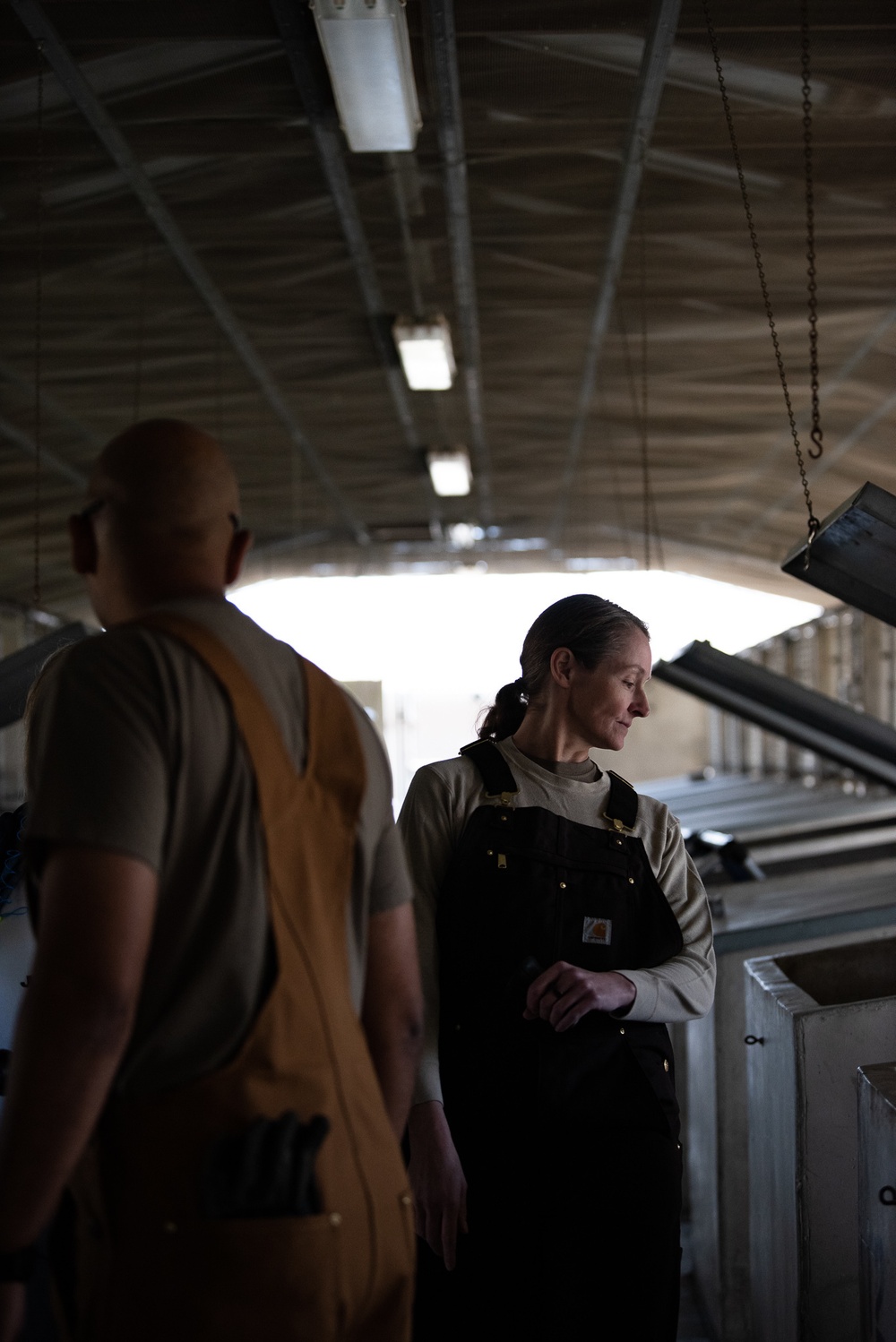 37 TRG Command Team Cleans MWD Kennels