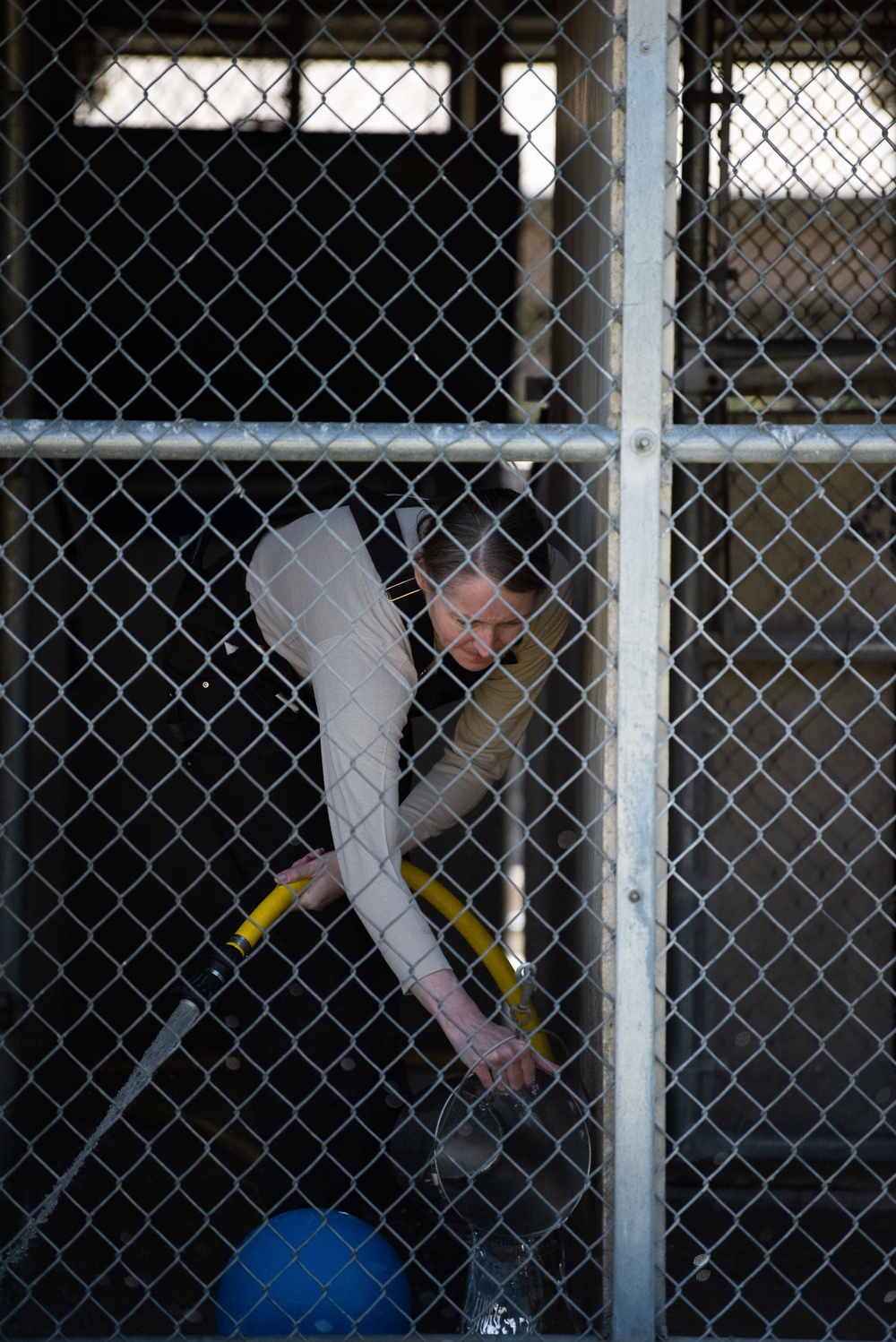 37 TRG Command Team Cleans MWD Kennels