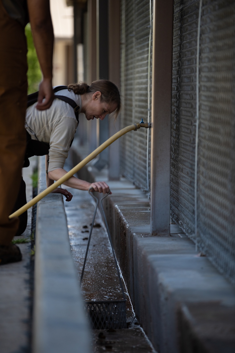 37 TRG Command Team Cleans MWD Kennels