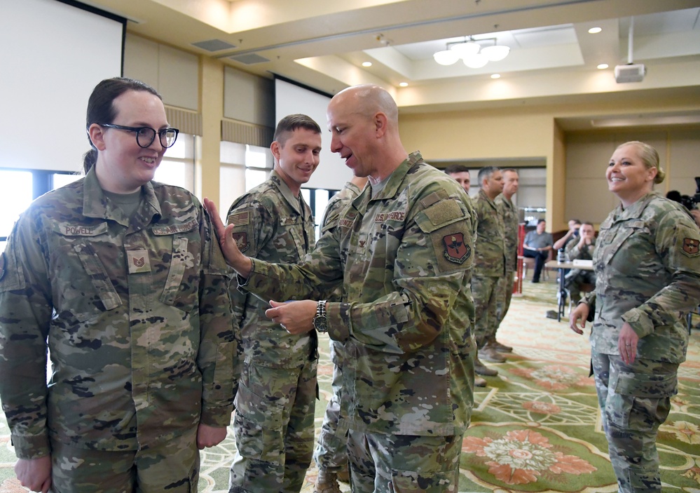 Keesler's first Dragon University Airmen receive mentor patches