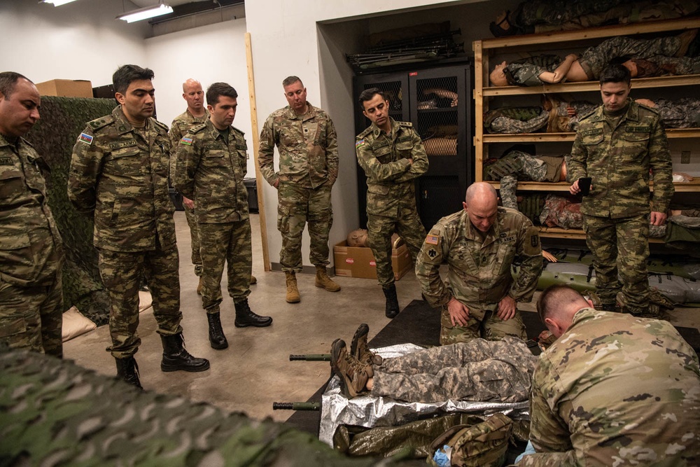 OKNG Soldiers and Airmen hold SPP knowledge exchange with Azerbaijan OCC Battalion