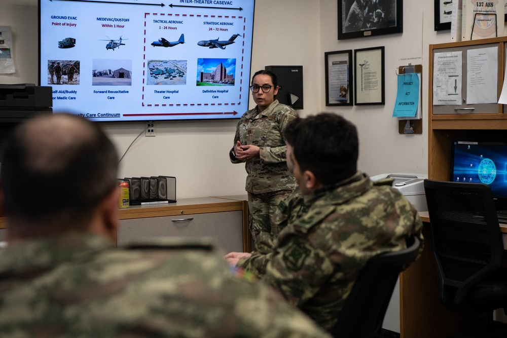 OKNG Soldiers and Airmen hold SPP knowledge exchange with Azerbaijan OCC Battalion