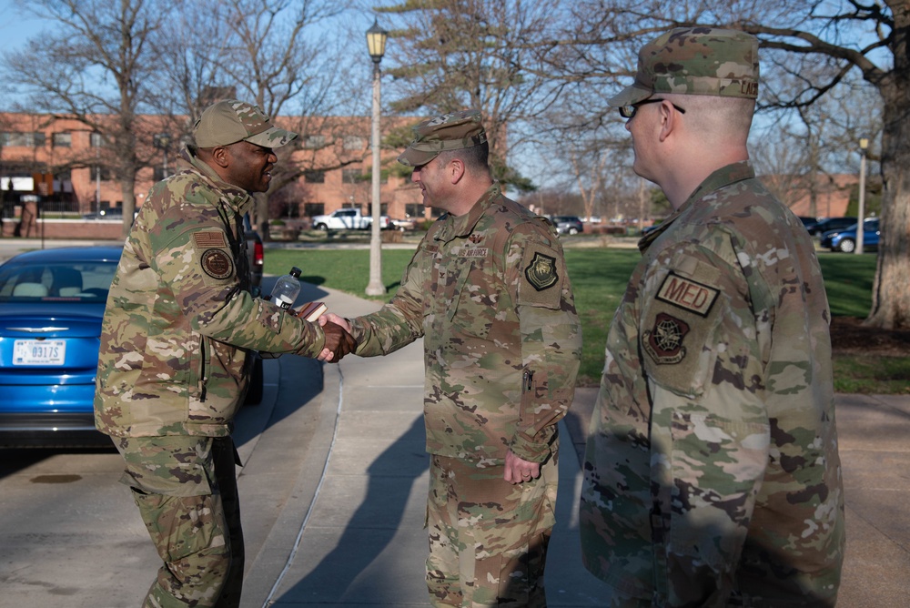 Brig. Gen. Flowers visits Scott AFB