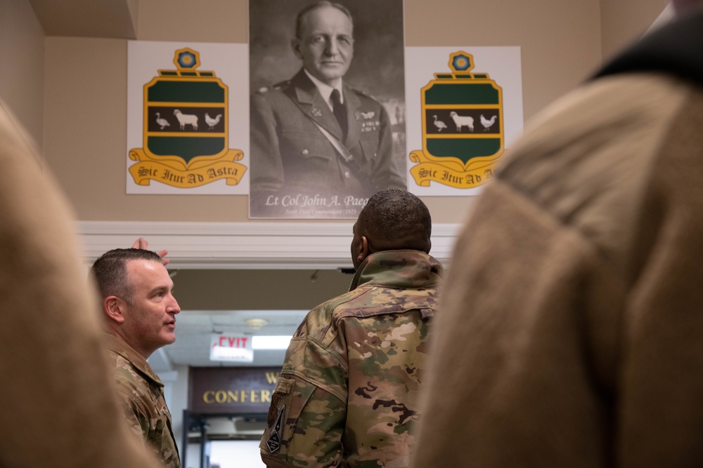 Brig. Gen. Flowers visits Scott AFB