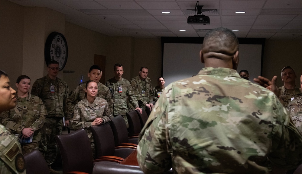 Brig. Gen. Flowers visits Scott AFB