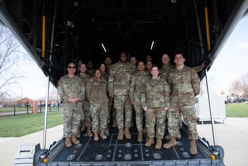 Brig. Gen. Flowers visits Scott AFB