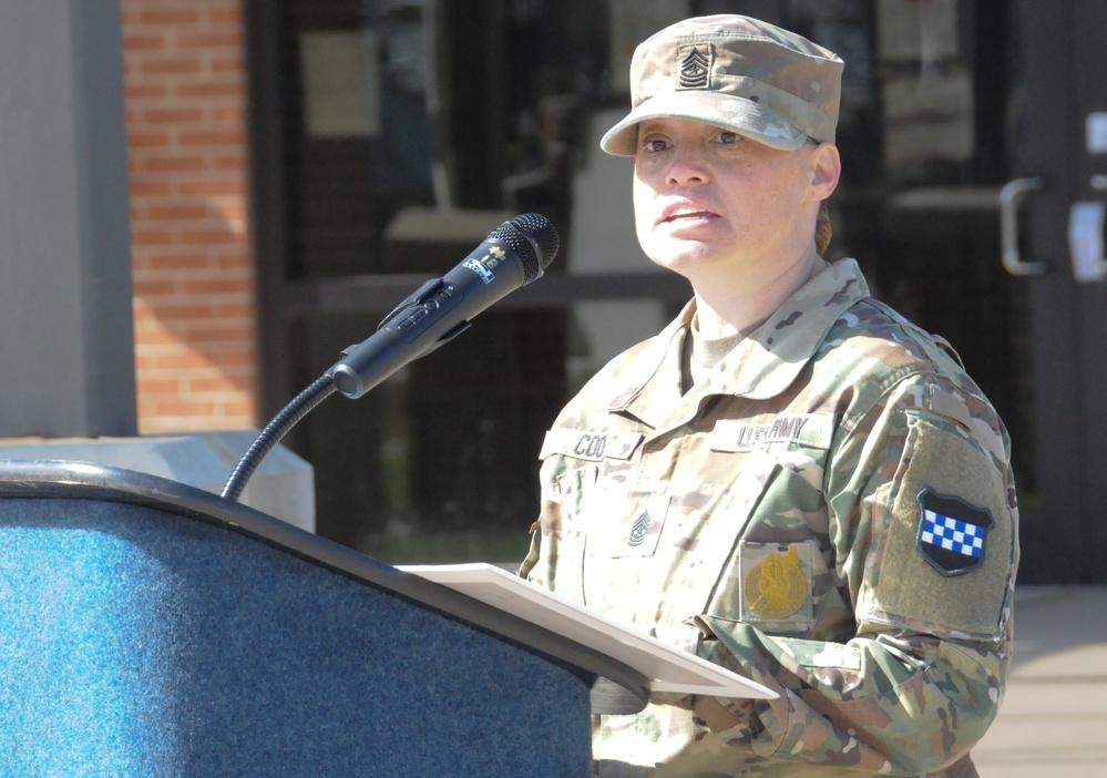 Army Reserve division welcomes first African-American, female senior-enlisted leader