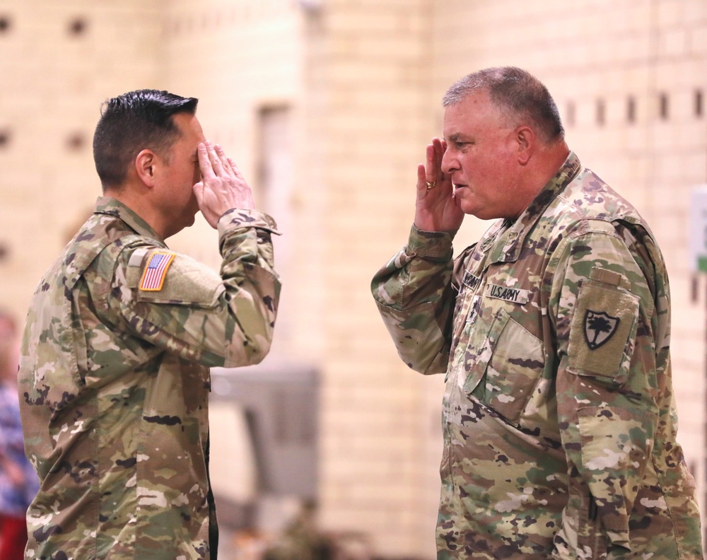 Promotion ceremony for Lt. Col. John D. Wilson to colonel