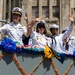 The Battle of the Flowers parade occurs downtown in San Antonio