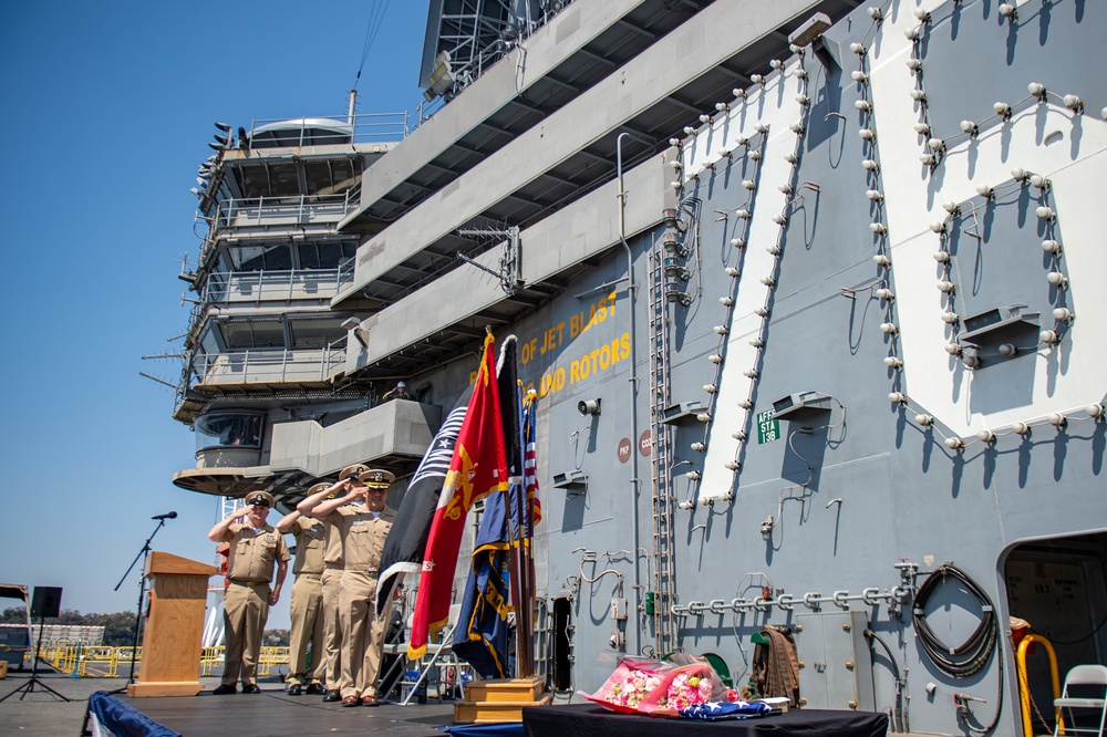 USS Ronald Reagan (CVN 76) Master Chief Miller Retirement Ceremony