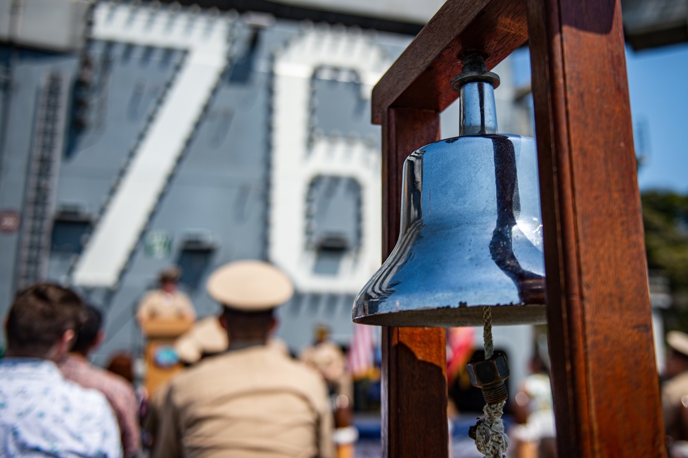 USS Ronald Reagan (CVN 76) Master Chief Miller Retirement Ceremony