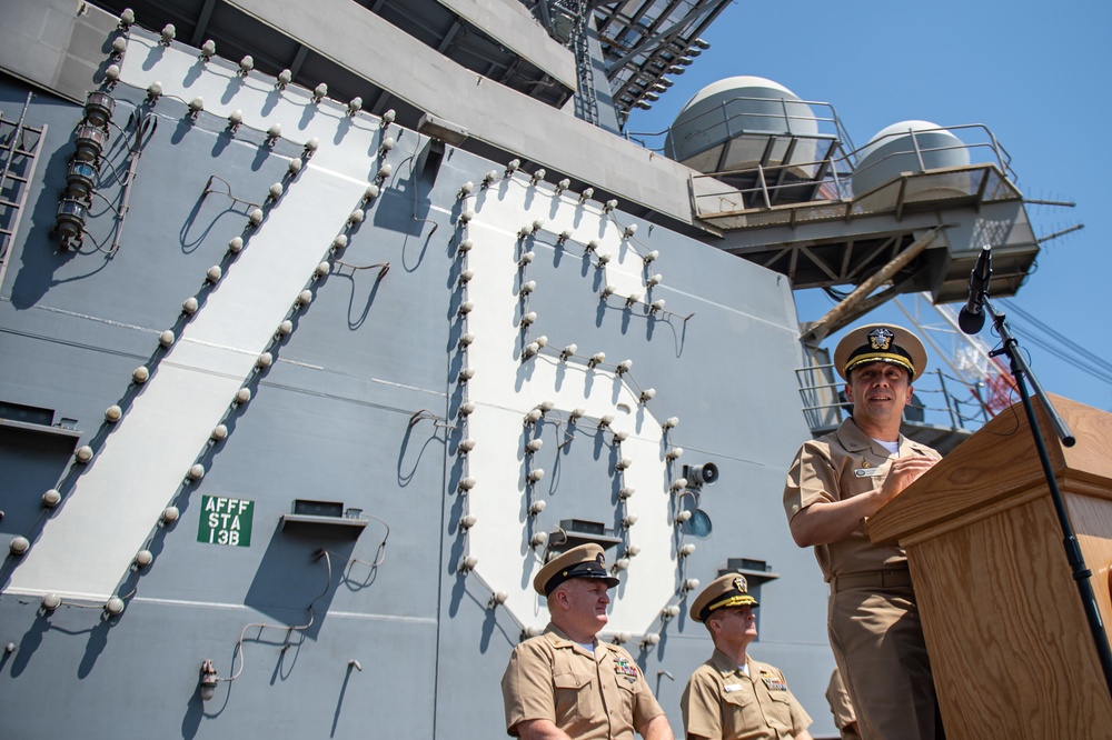 USS Ronald Reagan (CVN 76) Master Chief Miller Retirement Ceremony