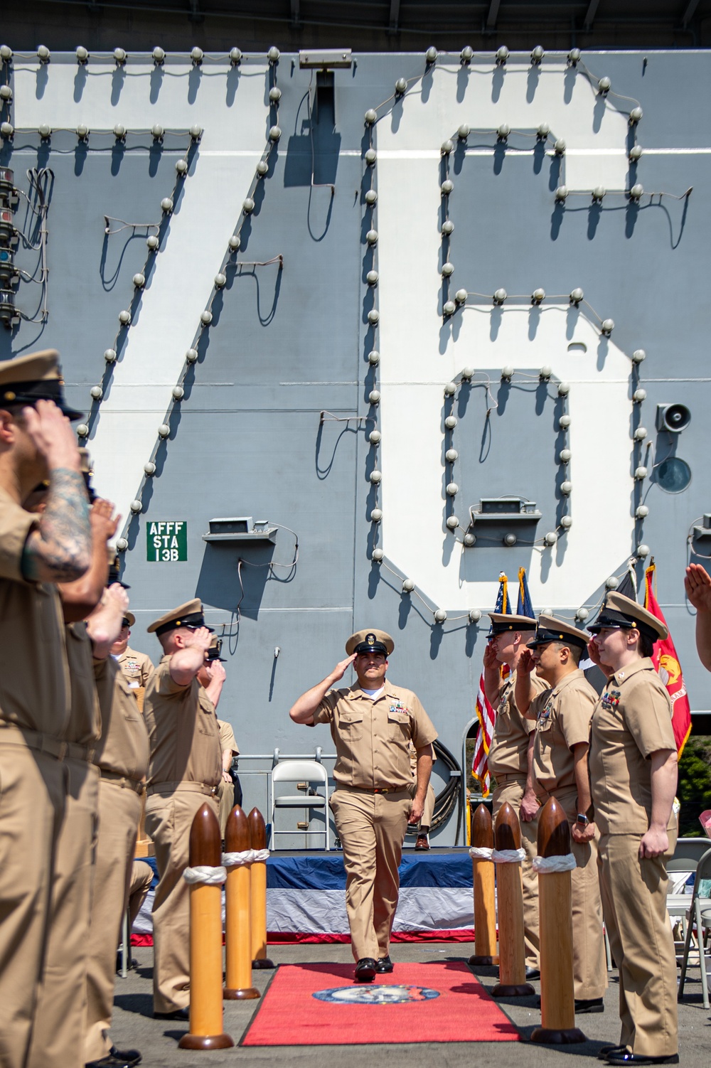 USS Ronald Reagan (CVN 76) Master Chief Miller Retirement Ceremony