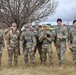 Soldiers from the 129th MPAD complete ruck march for the Keith L. Ware Award requirement