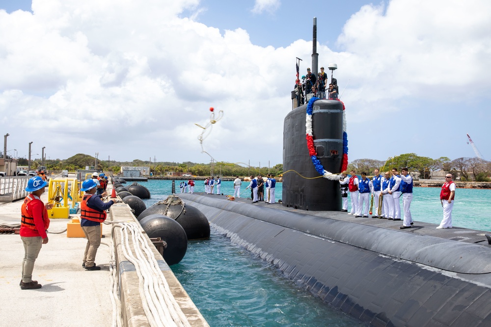 USS Annapolis Makes Fifth Submarine Homeported in Guam