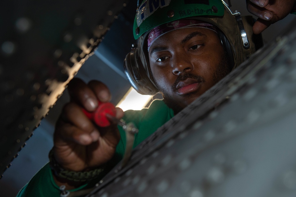 The Harry S. Truman Carrier Strike Group is on a scheduled deployment in the U.S. Sixth Fleet area of operations in support of naval operations to maintain maritime stability and security.