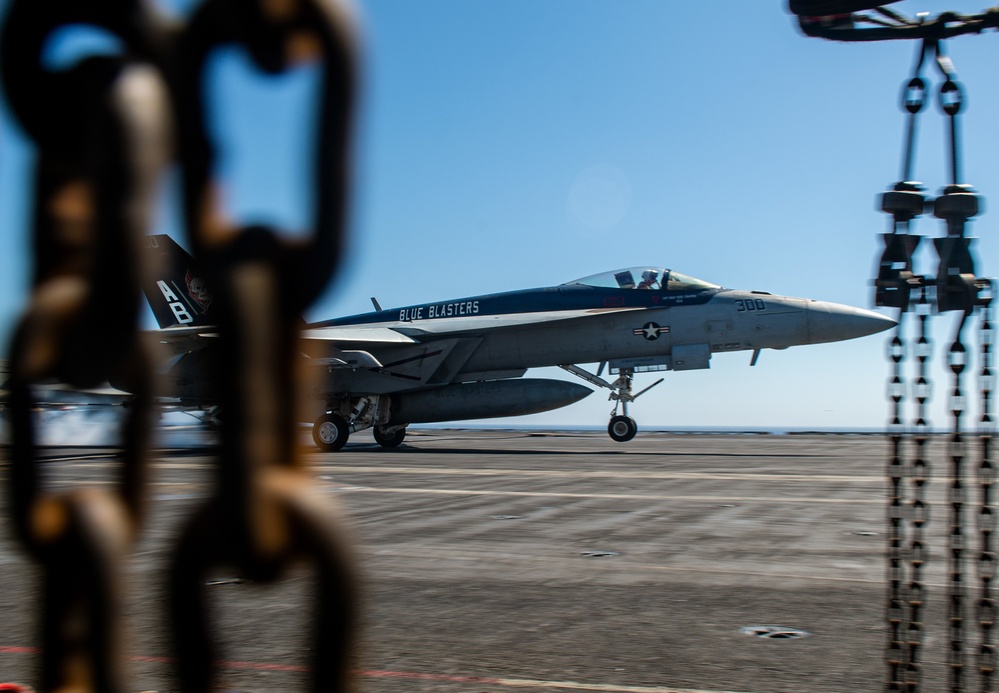 The Harry S. Truman Carrier Strike Group is on a scheduled deployment in the U.S. Sixth Fleet area of operations in support of naval operations to maintain maritime stability and security.