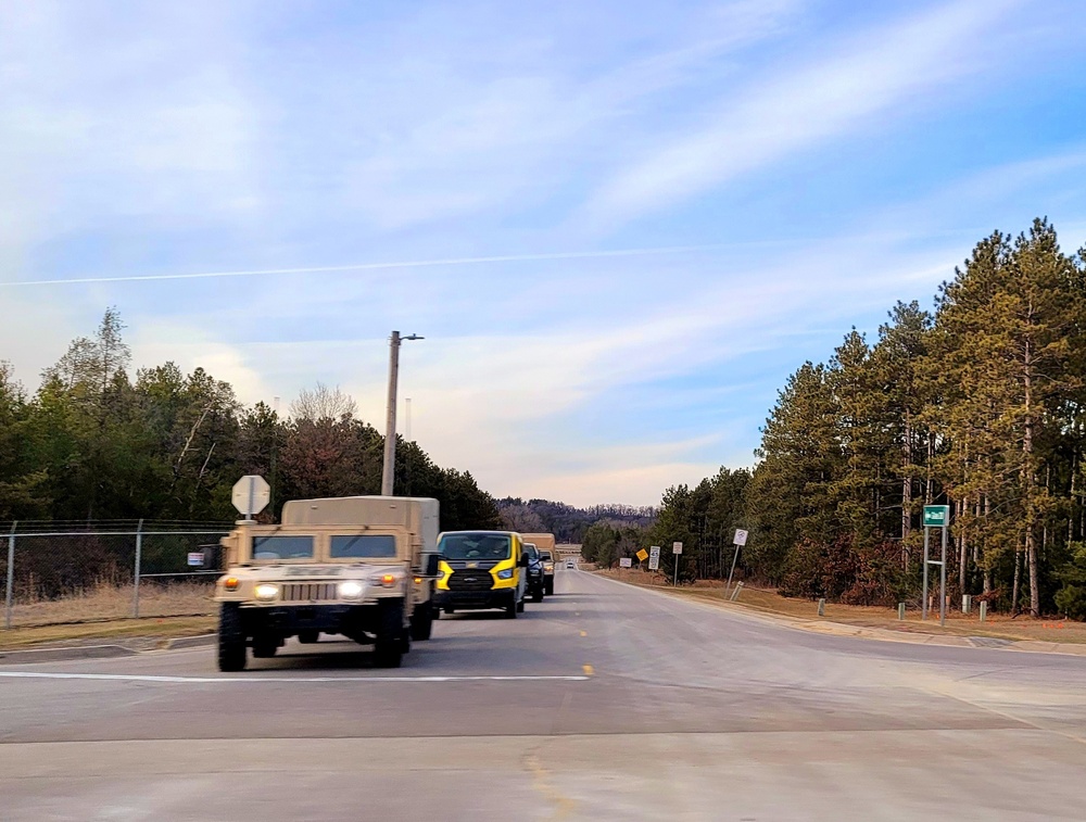 Weekend training operations at Fort McCoy