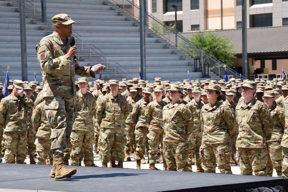 CSAF visits Airmen at Basic Military Training